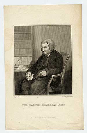 Item #281669 Engraved portrait of Tho. Dampier D.D. Bishop Of Ely. Thomas DAMPIER.