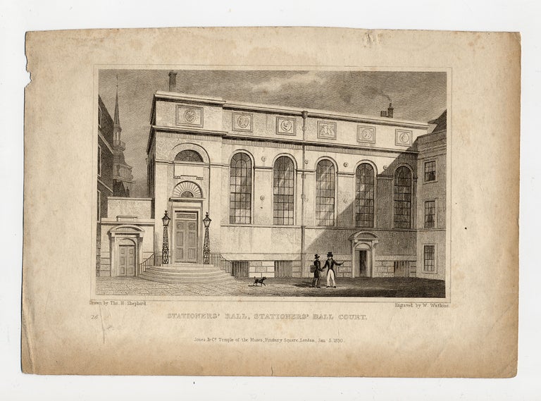 Item #281713 [Engraving]: Stationers' Hall, Stationers' Hall Court