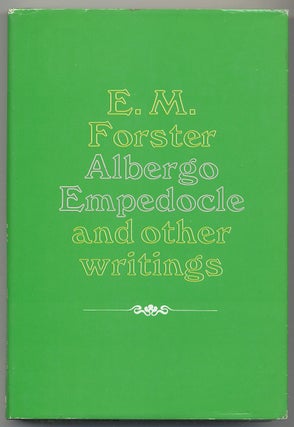 Item #281882 Albergo Empedocle and Other Writings. E. M. FORSTER