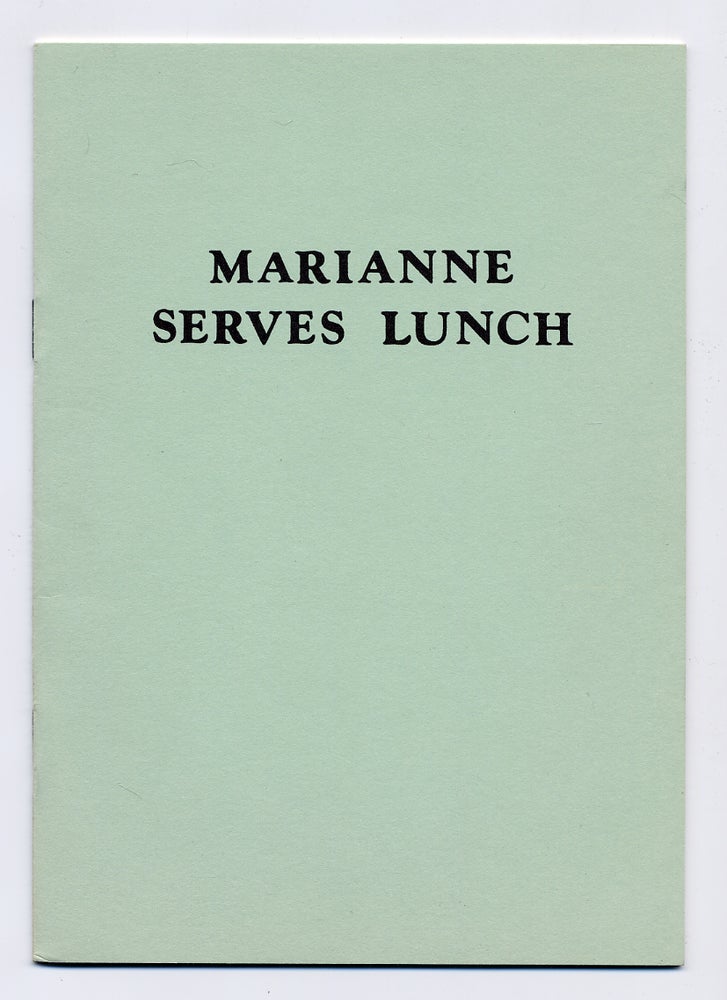 Item #281945 Marianne Serves Lunch. Robert A. WILSON, Marianne Moore.