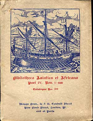 Bibliotheca Asiatica et Africana: Books Relating to the Discovery, History and Exploration of...