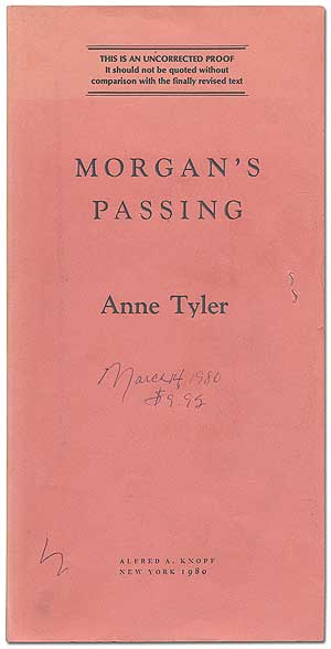 Item #283174 Morgan's Passing. Anne TYLER.