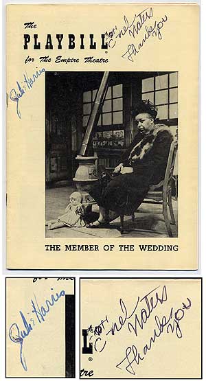 Item #283203 [Playbill]: The Member of the Wedding. Carson McCULLERS.