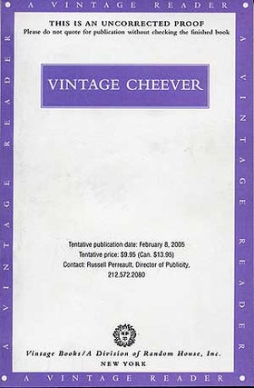 Item #283656 Vintage Cheever. John CHEEVER