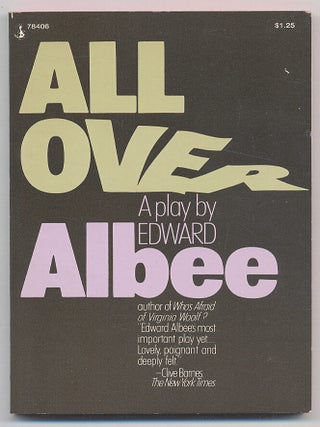 Item #283939 All Over. Edward ALBEE