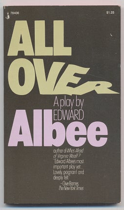 Item #283939 All Over. Edward ALBEE