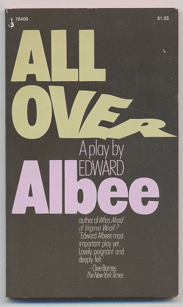 Item #283939 All Over. Edward ALBEE.