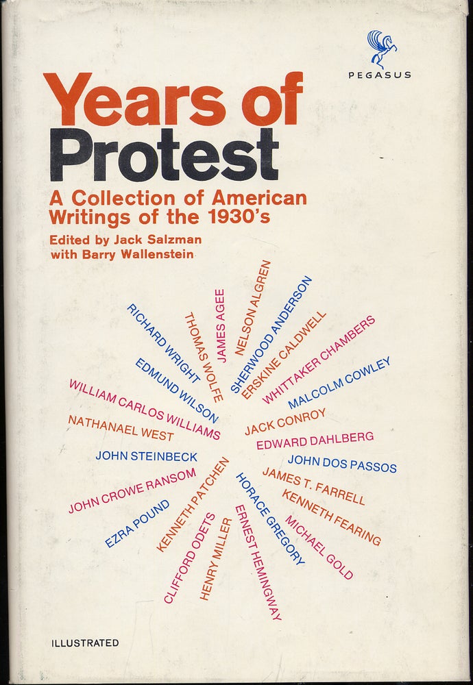 Item #284167 Years of Protest: A Collection of American Writings of the 1930's. Jack SALZMAN.