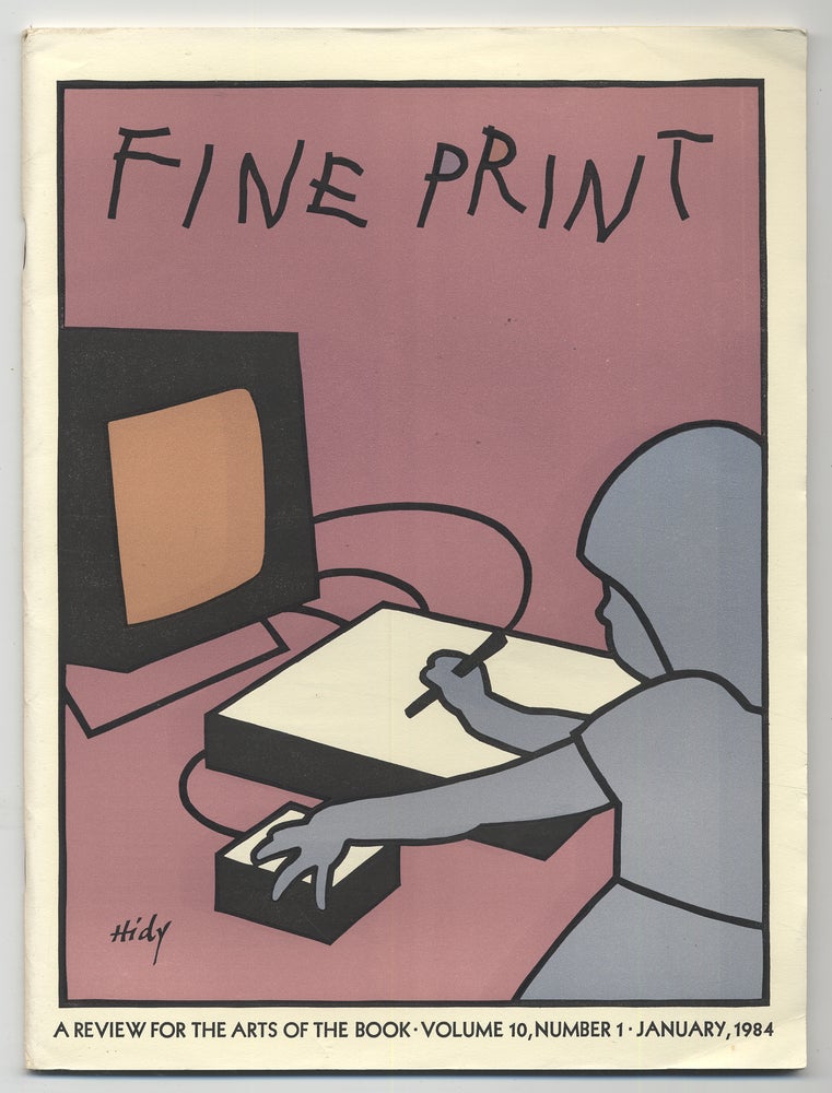 Item #284188 Fine Print: Volume 10, Number 1, January, 1984. Sandra KIRSHENBAUM.