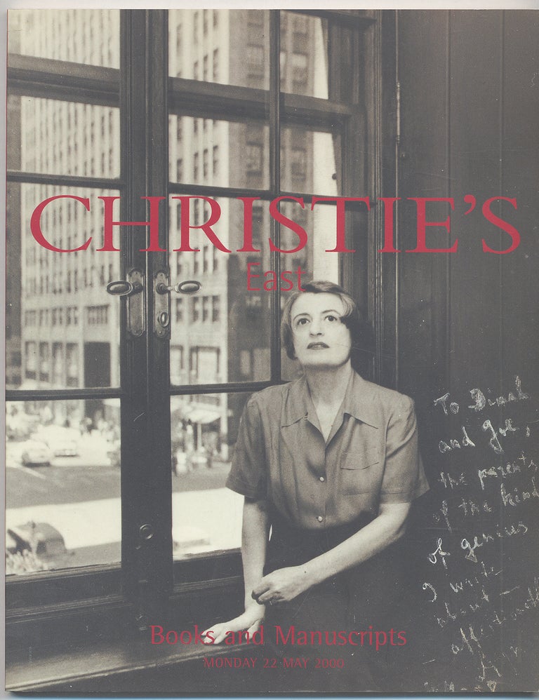 Item #284489 Christie's East: Books and Manuscripts: Monday 22 May 2000