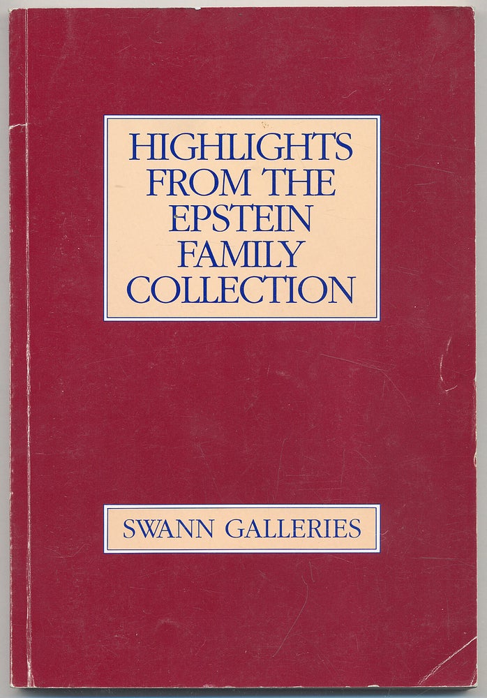 Item #284495 Highlights From the Epstein Family Collection: 50th Anniversary Sale, Wednesday and Thursday, April 29 and 30, 1992: Auction Sale 1591