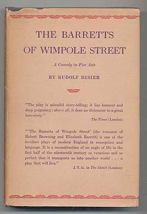 Item #285202 The Barretts of Wimpole Street. Rudolf BESIER