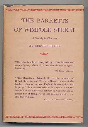 Item #285202 The Barretts of Wimpole Street. Rudolf BESIER.