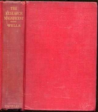 Item #285306 The Research Magnificent. H. G. WELLS