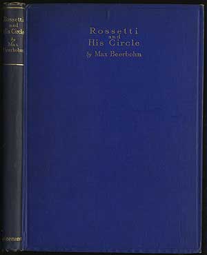 Item #286121 Rossetti and His Circle. Max BEERBOHM