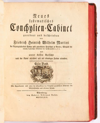 Neues Systematisches Conchylien-Cabinet [Volume One Only]