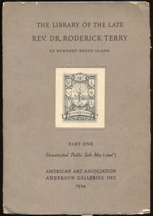 Item #289970 THE LIBRARY OF THE LATE REV. DR. RODERICK TERRY OF NEWPORT, RHODE ISLAND