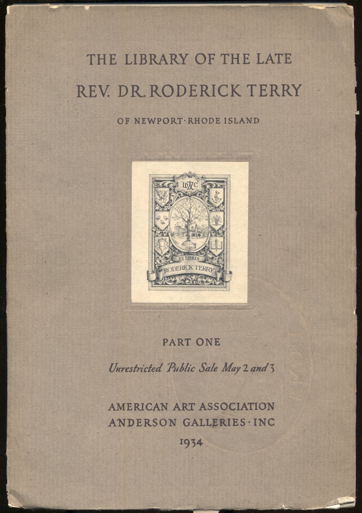 Item #289970 THE LIBRARY OF THE LATE REV. DR. RODERICK TERRY OF NEWPORT, RHODE ISLAND