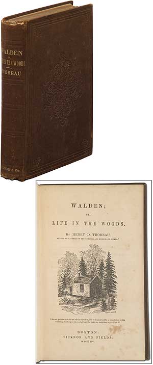 Item #291857 Walden, or Life in the Woods. Henry David THOREAU.