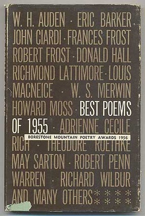 Item #292300 Best Poems of 1955: Borestone Mountain Poetry Awards, 1956. Sylvia PLATH, James...