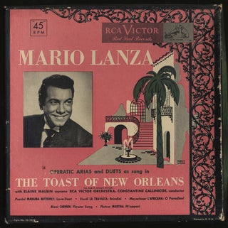 Item #293345 [Vinyl Record]: Mario Lanza: Operatic Arias and Duets As Sung In "The Toast of New...