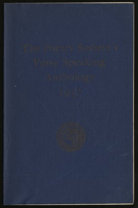 Item #294325 The Poetry Society's Verse Speaking Anthology 1957