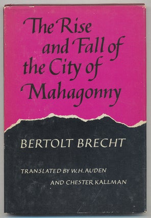 Item #294706 The Rise and Fall of the City of Mahagonny. Bertolt BRECHT