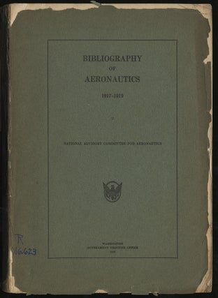Item #294757 Bibliography of Aeronautics 1917-1919. Paul BROCKETT