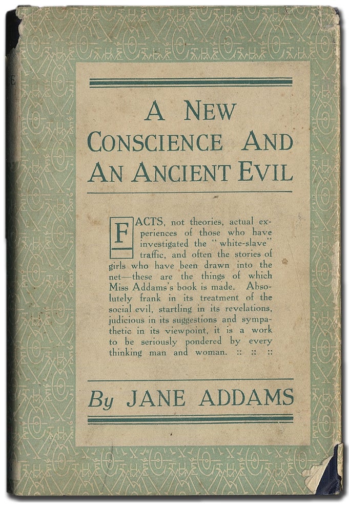 Item #295514 A New Conscience and An Ancient Evil. Jane ADDAMS.