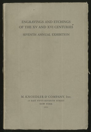 Item #296139 Catalogue of the Seventh Annual Exhibition of Engravings and Etchings of the XV and...