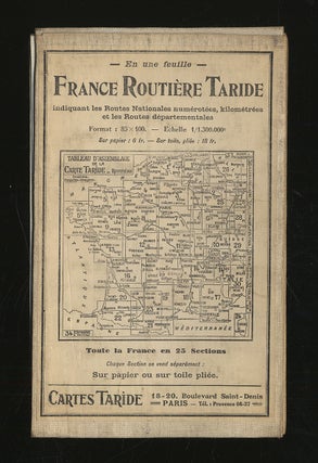 Item #297224 France Routiere Taride Indiquant Les Routes Nationales Numerotees, Kilometrees et...