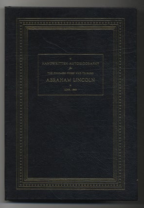 Item #297246 Abraham Lincoln Handwritten Autobiography for the Chicago Press and Tribune