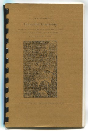Item #297403 Honorable Courtship: From the Author's Journals, January 1-15, 1955. Allen GINSBERG