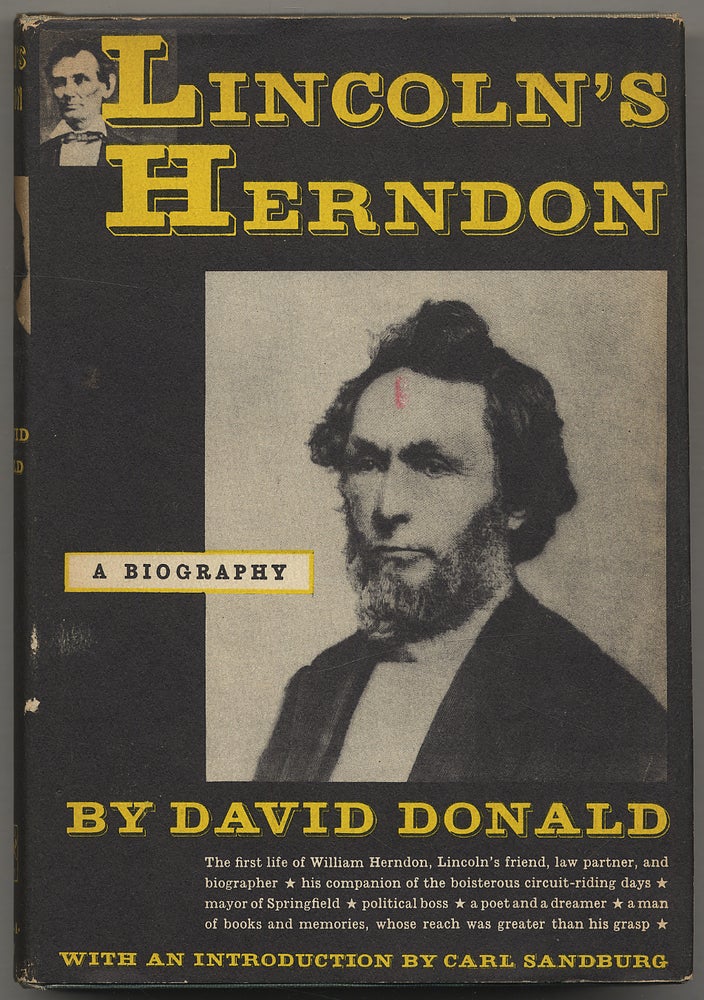 Item #298567 Lincoln's Herndon A Biography. David DONALD.
