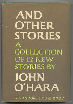 Item #299529 And Other Stories. John O'HARA