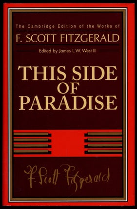 Item #301710 This Side of Paradise. F. Scott FITZGERALD