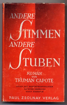 Item #301924 Andere Stimmen Andere Stuben [Other Voices, Other Rooms]. Truman CAPOTE