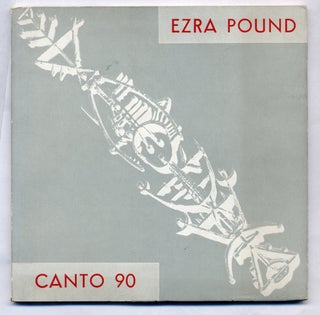 Item #302157 Canto 90. Ezra POUND
