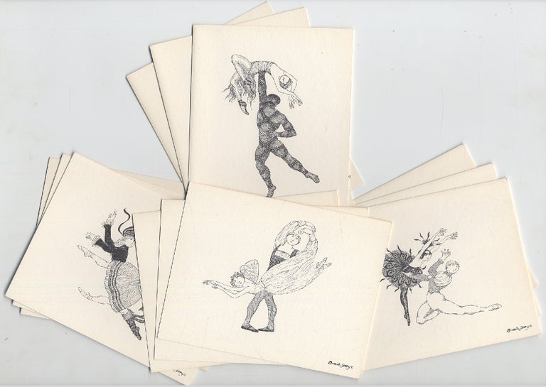 Item #302205 [Box title]: 12 Correspondence Notes by Edward Gorey for New York City Ballet. Edward GOREY.