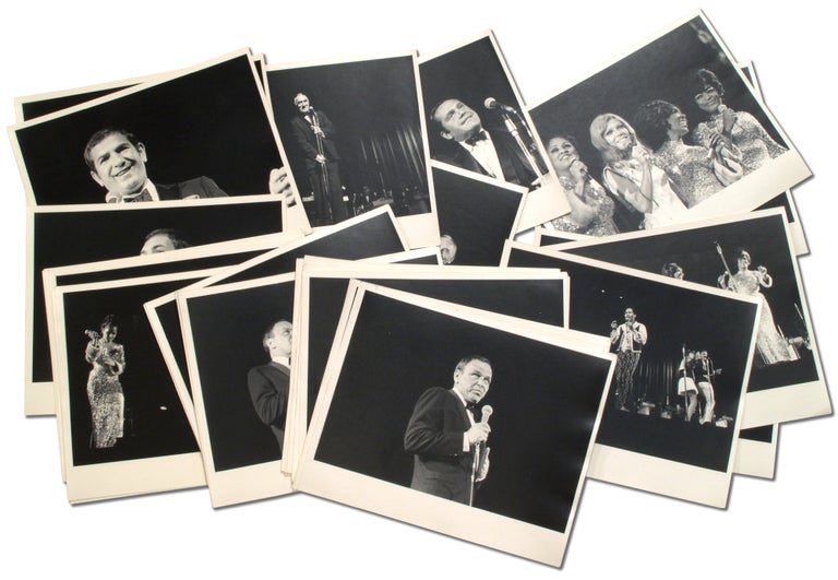 Item #302437 A Collection of 64 Photographs of a Frank Sinatra Performance with related artists. Frank SINATRA.
