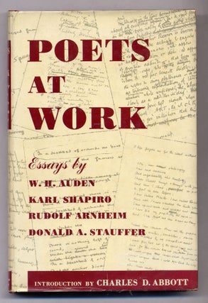 Item #302480 Poets At Work: Essays Based on the Modern Poetry Collection At The Lockwood Memorial...