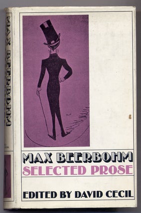Item #303091 Selected Prose. Max BEERBOHM