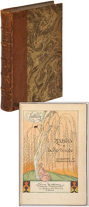 Item #303104 Zadig (ou, La destinée); Nombreuses Illustrations en Couleurs par Gustave-Adolphe Mossa. VOLTAIRE, Gustave-Adolphe Mossa.