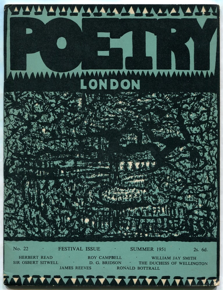 Poetry London &ndash; Volume 6, Number 22, Summer 1951. Harold as Harold Pinta PINTER.