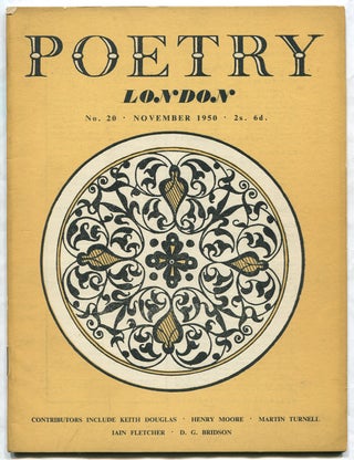 Item #305394 Poetry London – Volume 5, Number 20, November 1950. Harold [Harold Pinter PINTA,...