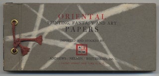 Item #305542 [Cover title]: Oriental Printing, Fantasy and Art Papers Imported and Stocked by...