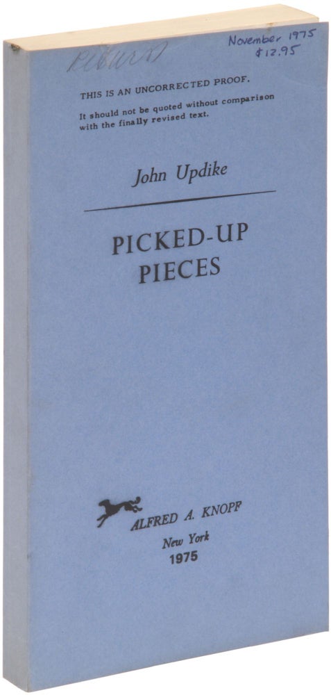 Item #306446 Picked-Up Pieces. John UPDIKE.