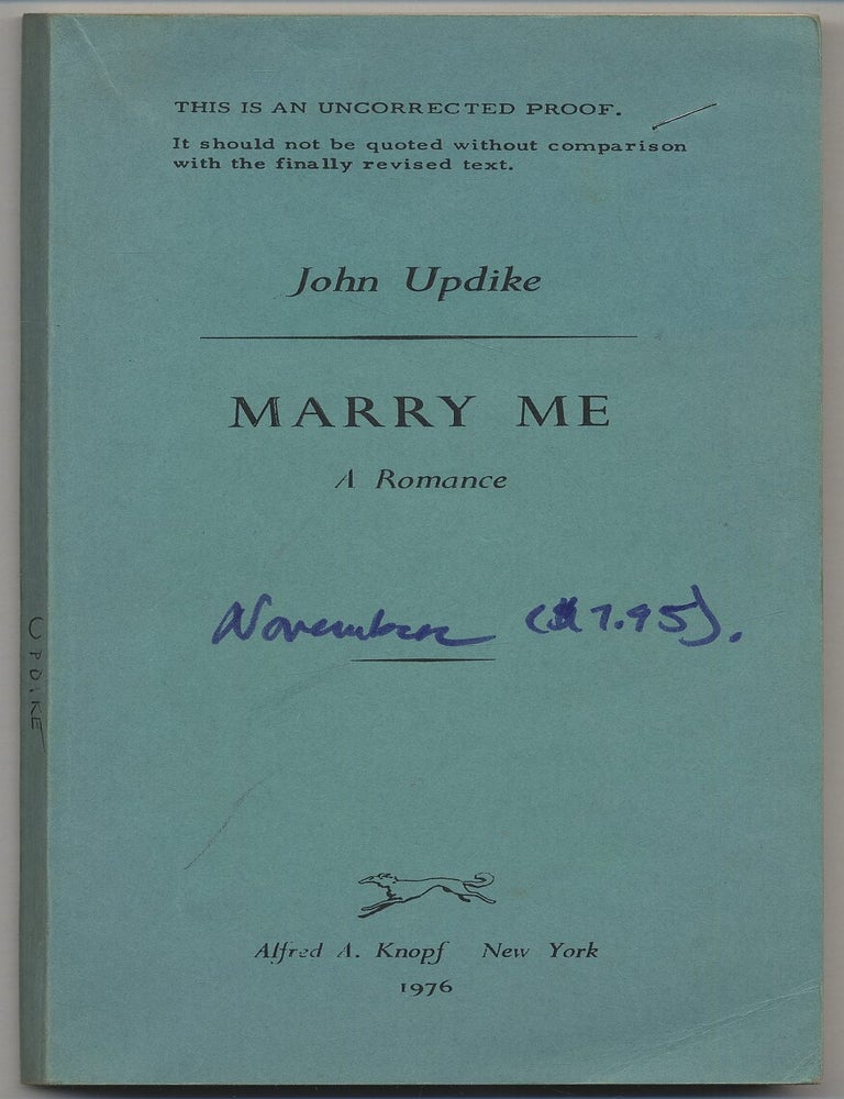 Marry Me. John UPDIKE.