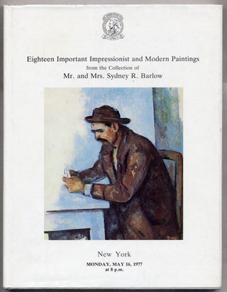 Item #306565 Eighteen Important Impressionist and Modern Paintings From the Collection of Mr. and...