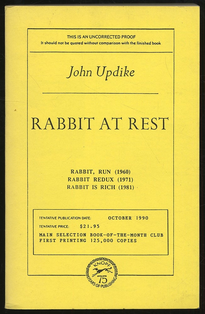Item #307169 Rabbit at Rest. John UPDIKE.